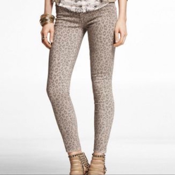 leopard print jean